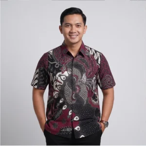 Kemeja Regular Fit Batik Ismoyo Lengan Pendek - 240