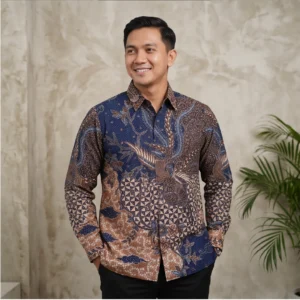 Kemeja Regular Fit Batik Ismoyo Lengan Panjang - 245