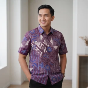 Kemeja Regular Fit Batik Ismoyo Lengan Pendek - 241