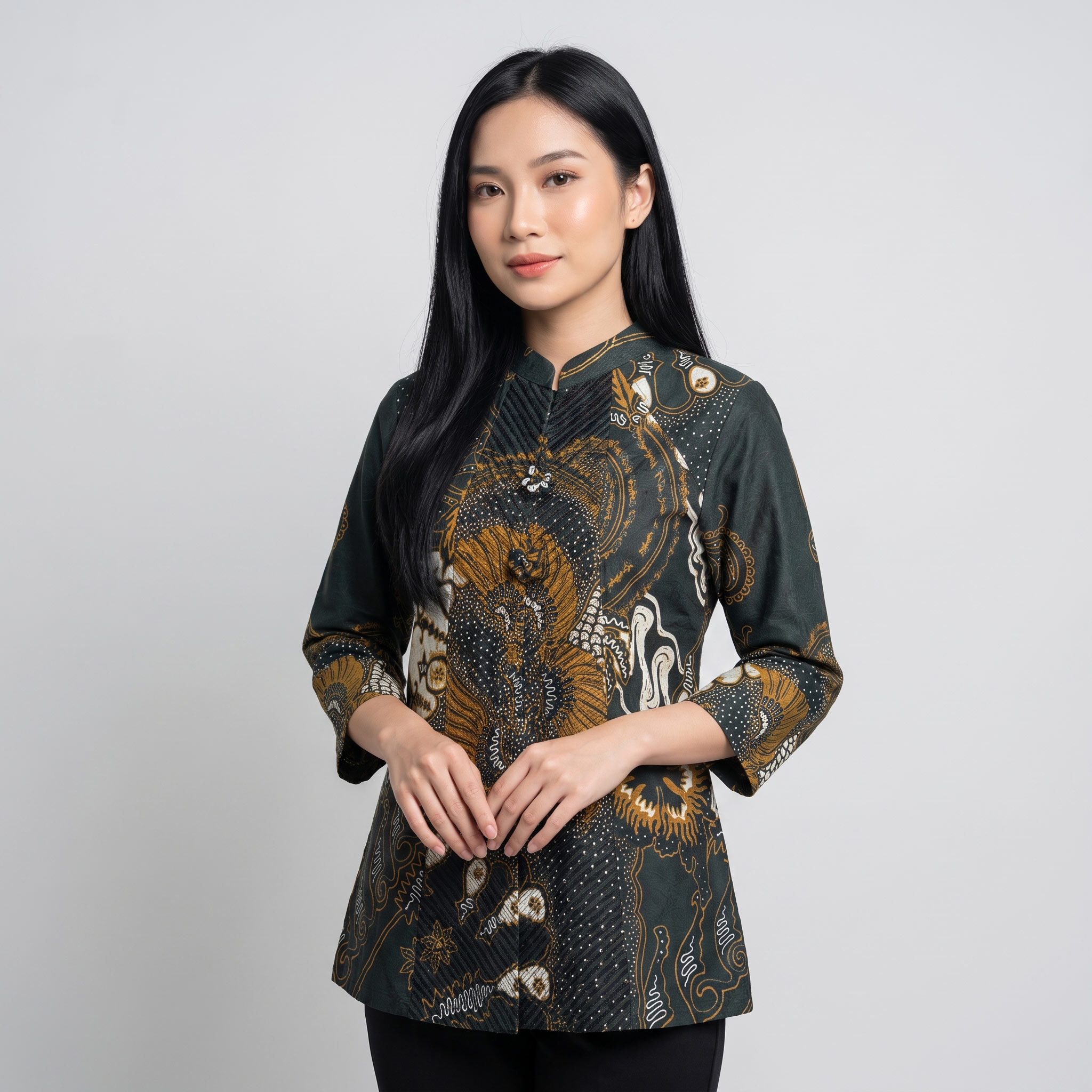 Blus Batik Lengan 3/4 - 258 - Gambar 3