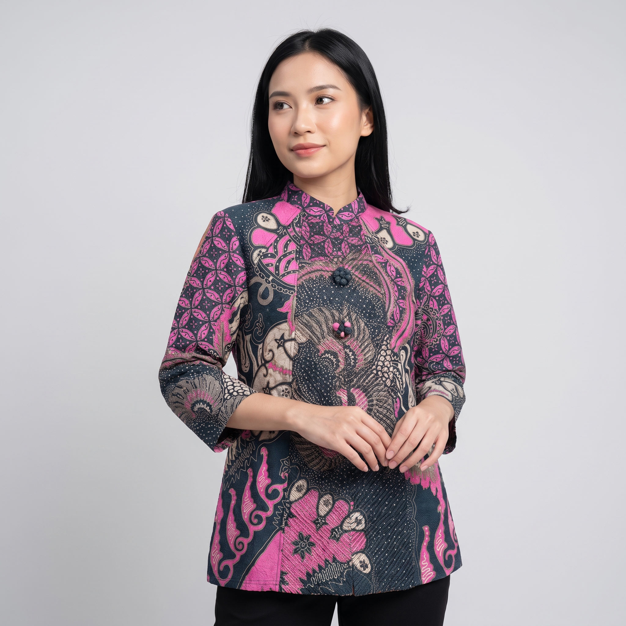 Blus Batik Lengan 3/4 - 258 - Gambar 2