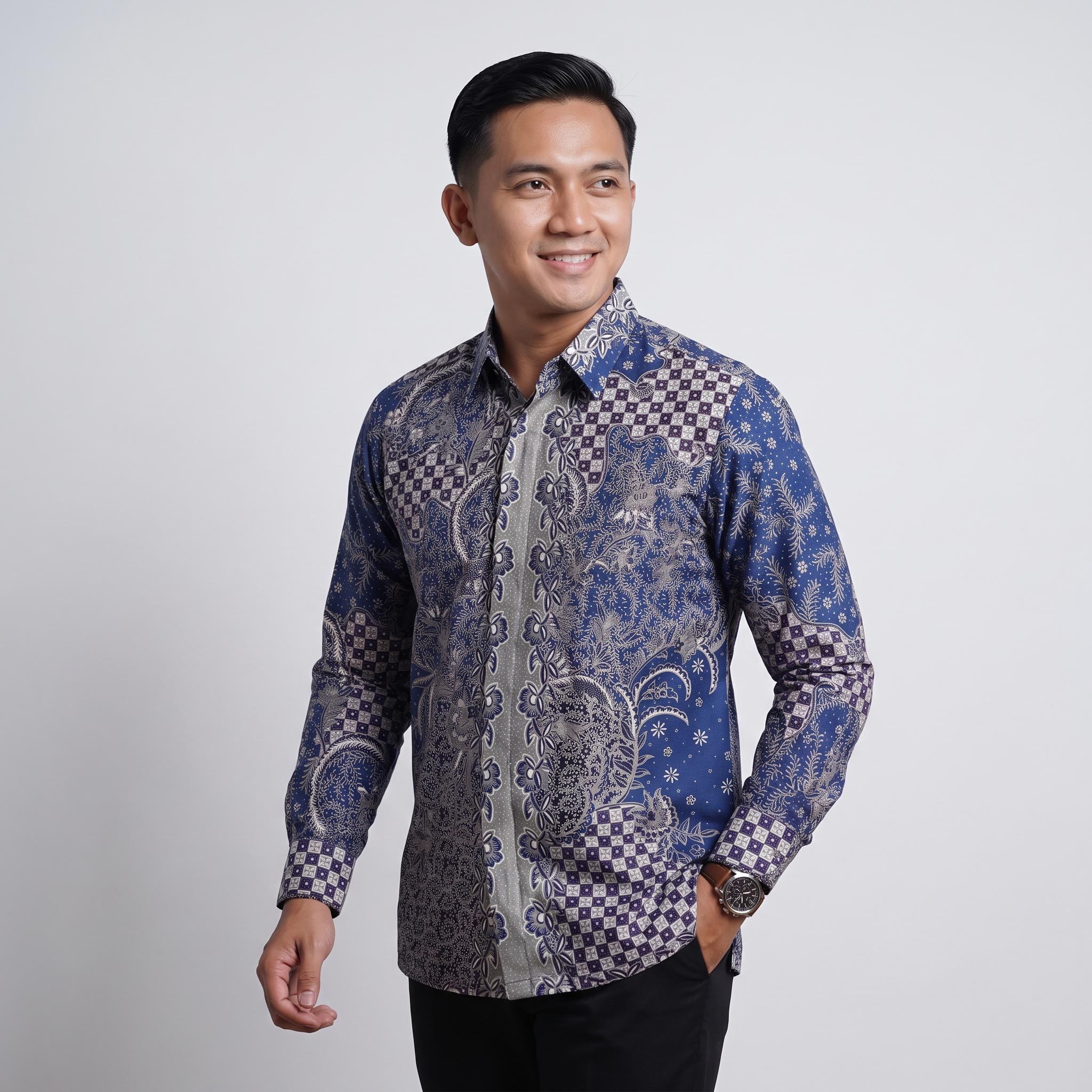 Kemeja Regular Fit Batik Ismoyo Lengan Panjang - 314 - Gambar 4