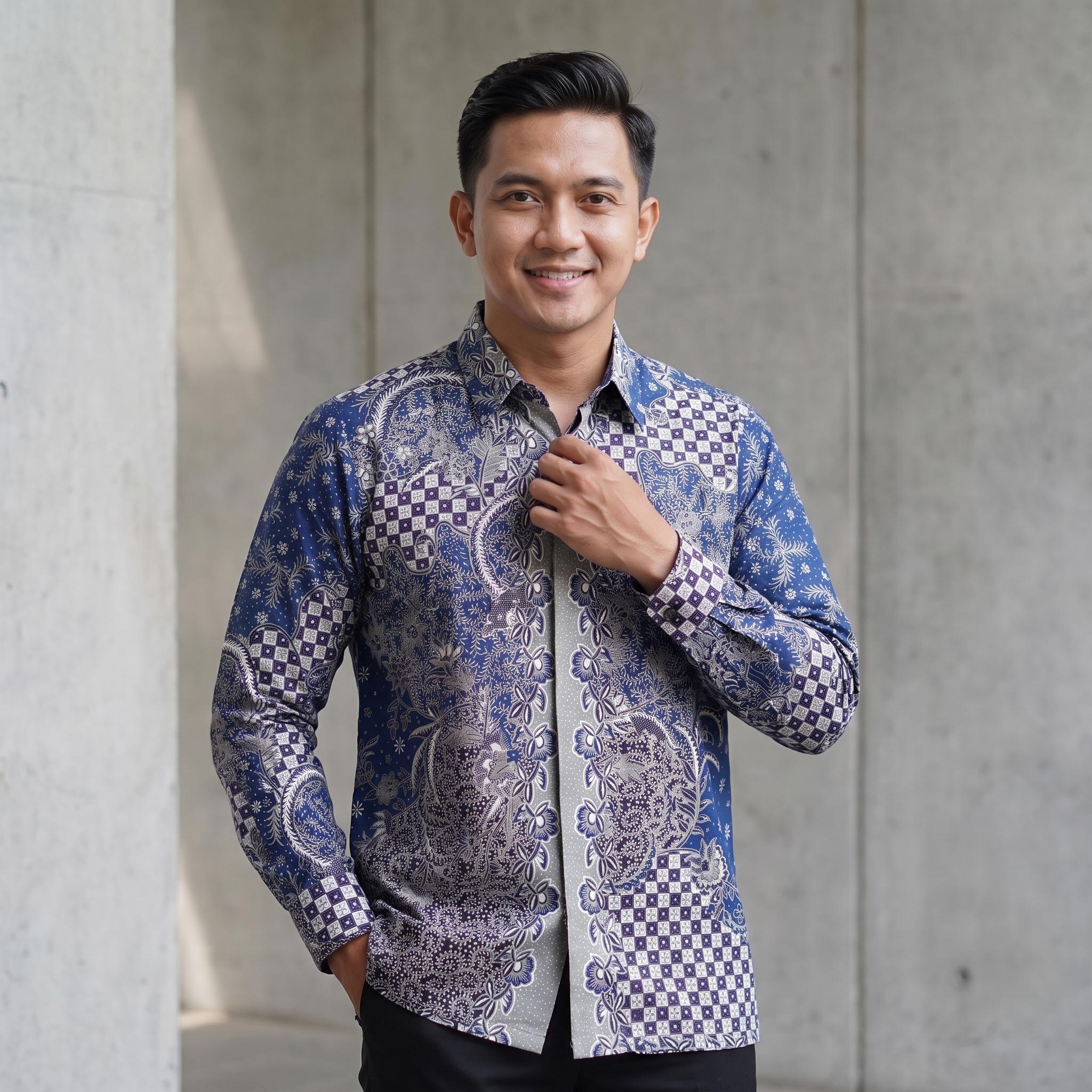 Kemeja Regular Fit Batik Ismoyo Lengan Panjang - 314