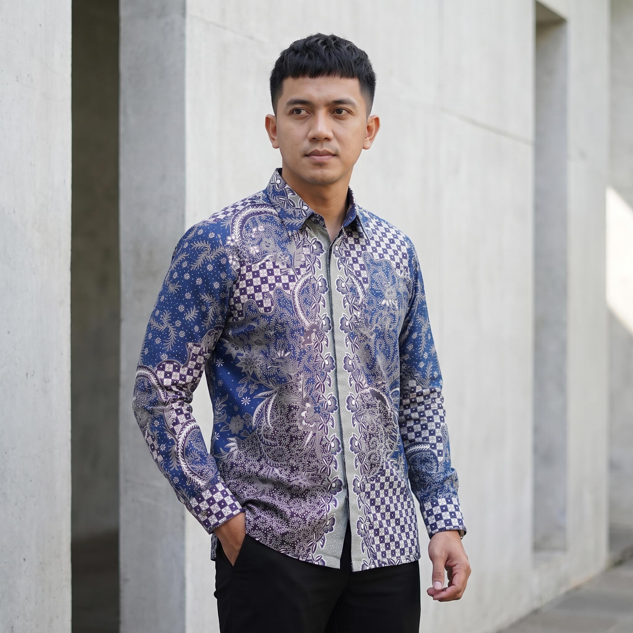 Kemeja Regular Fit Batik Ismoyo Lengan Panjang - 314 - Gambar 5