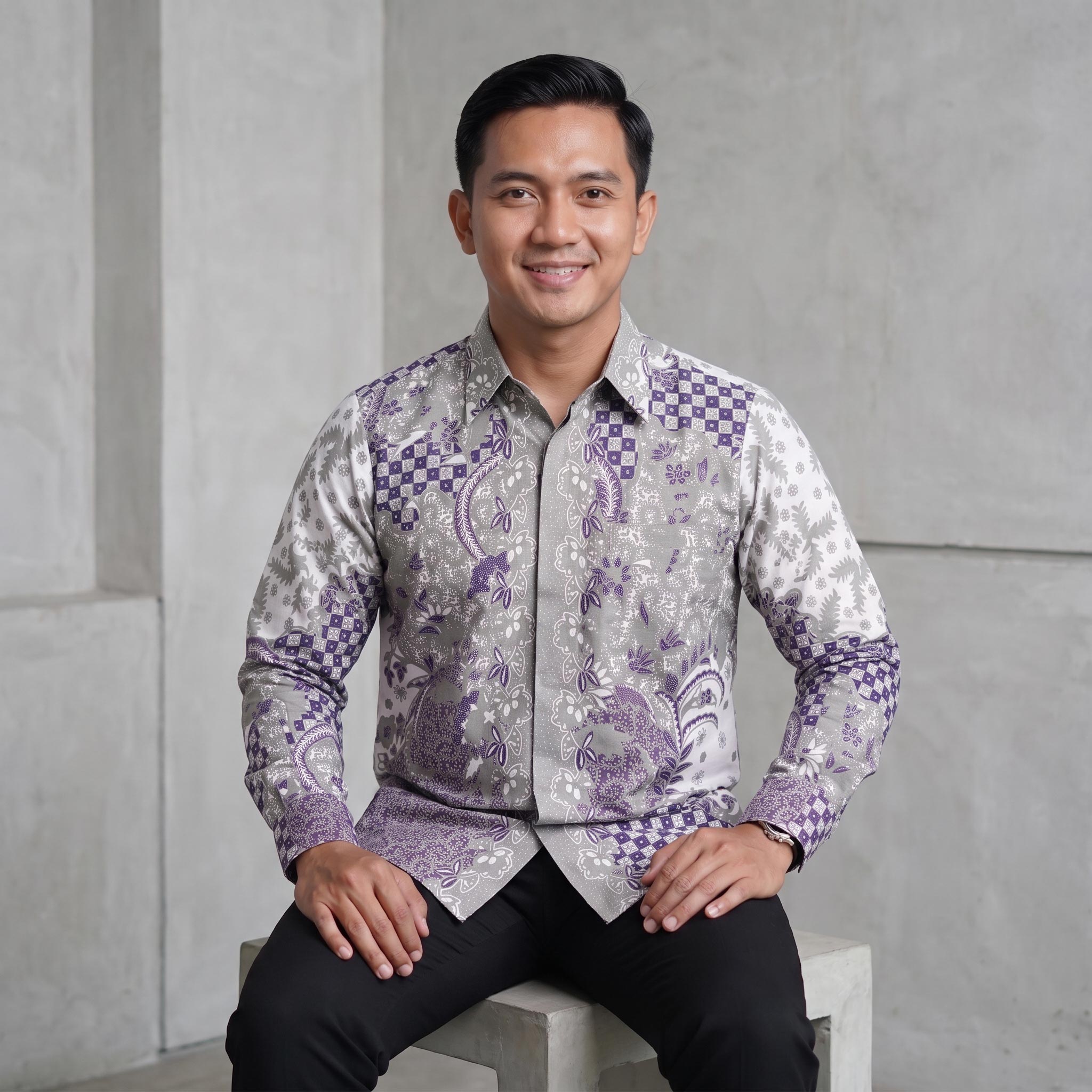 Kemeja Regular Fit Batik Ismoyo Lengan Panjang - 314 - Gambar 8