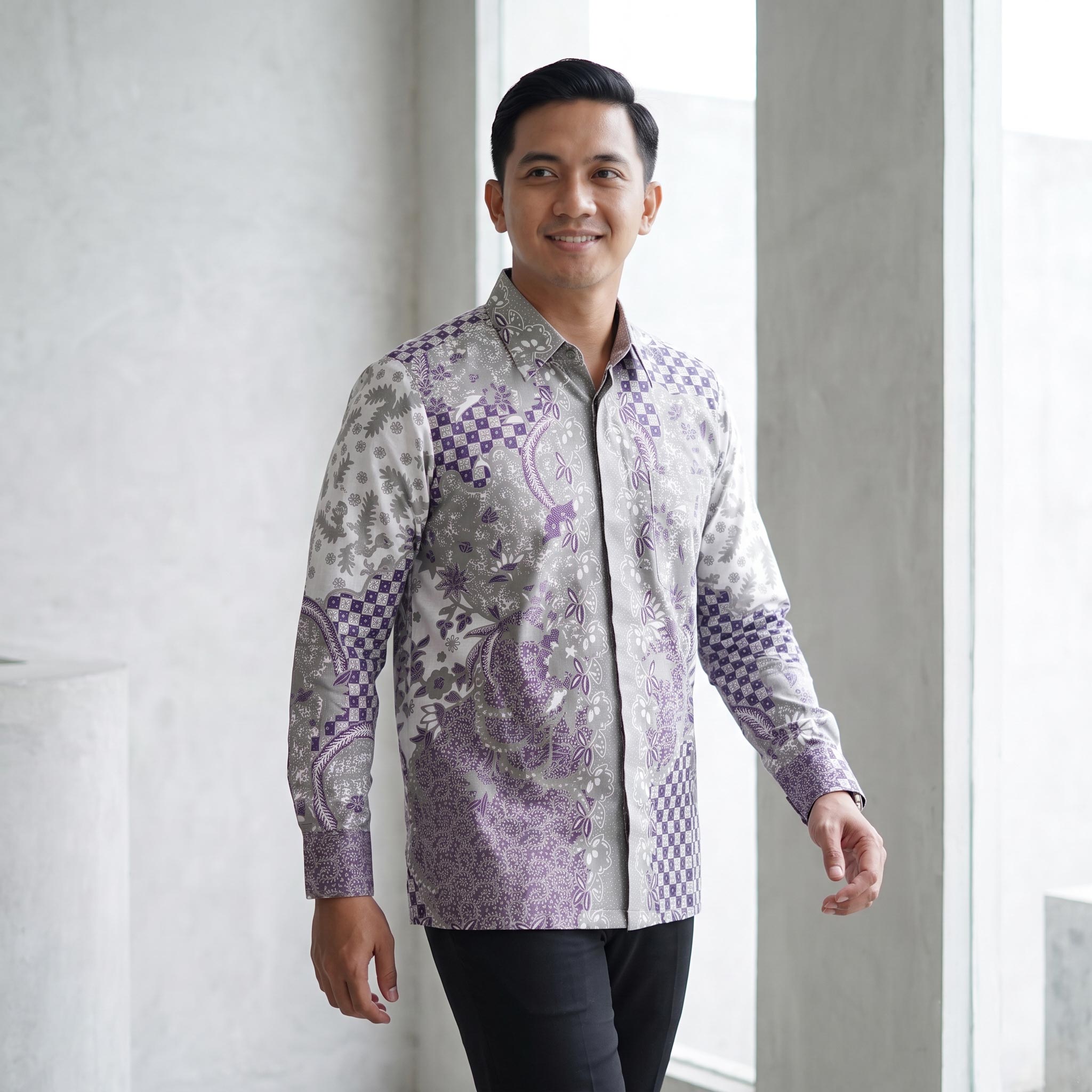 Kemeja Regular Fit Batik Ismoyo Lengan Panjang - 314 - Gambar 6