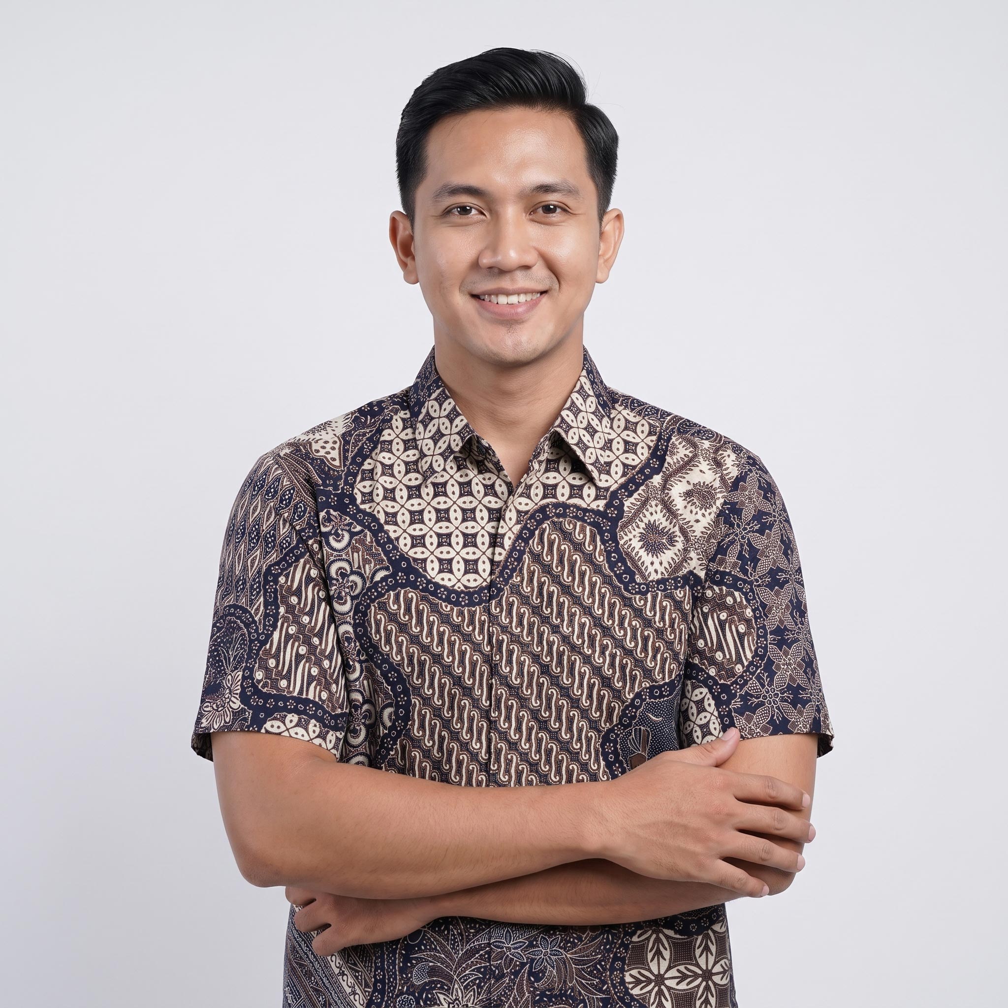 Kemeja Batik Pria Katun Cabut Lengan Pendek - 334 - Gambar 10